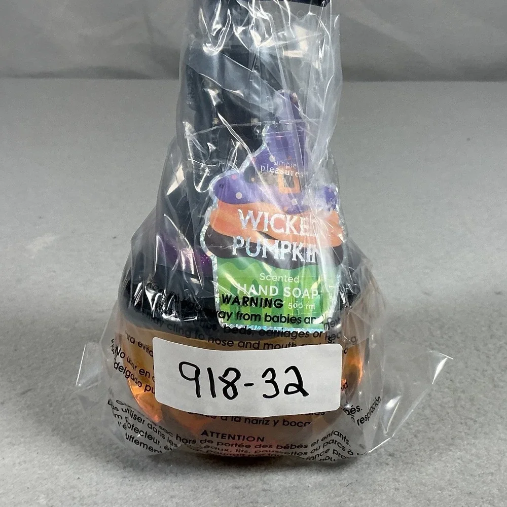 Kohl's Wicked Pumpkin Halloween Soap Dispenser Witch Hat 16.9 oz New